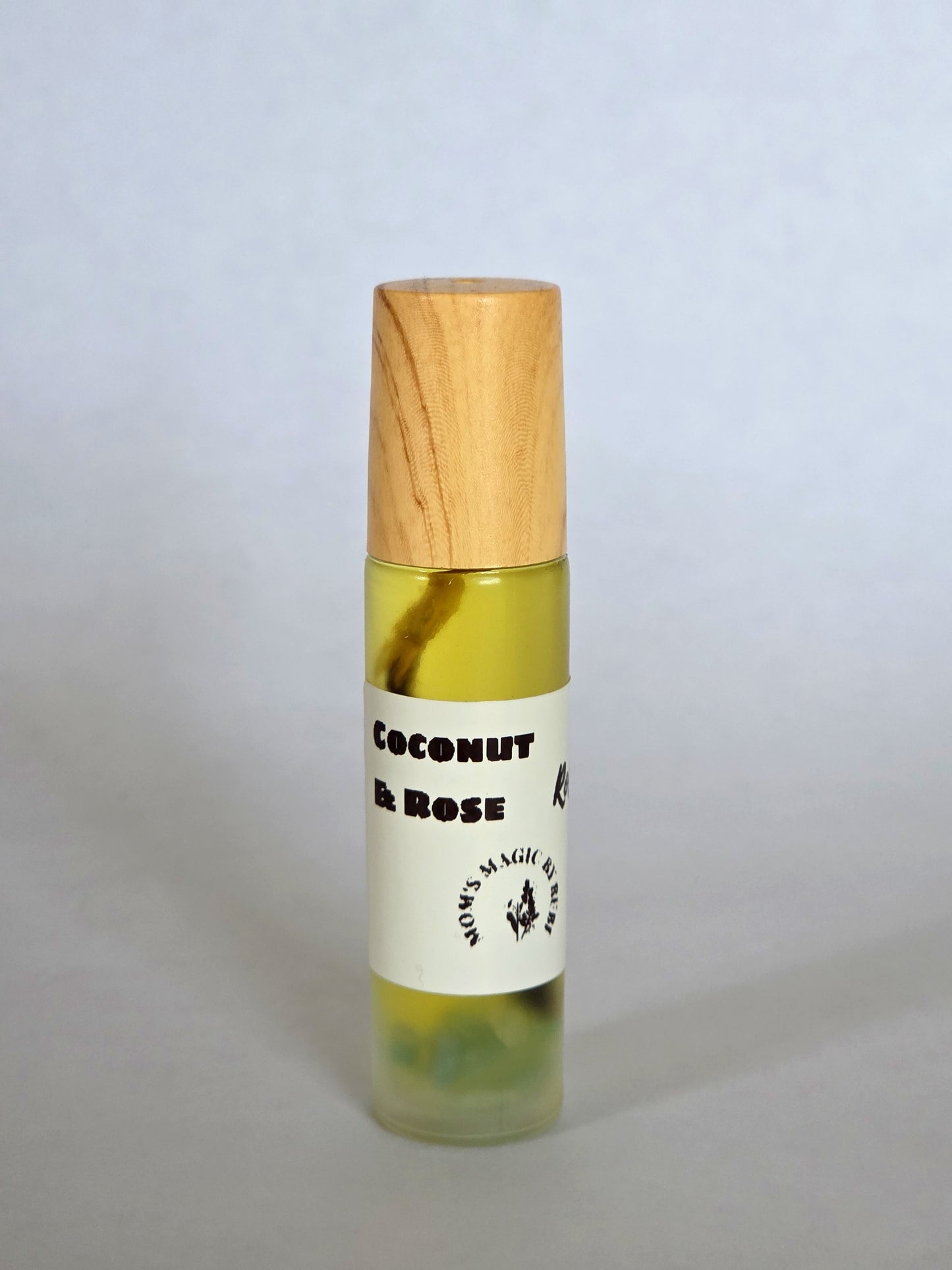 Coconut & Rose Natural Perfume Roll-On β Mom's Magic by Rubi
