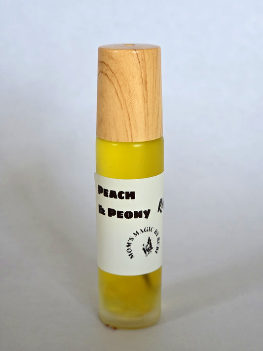 Peach & Peony Natural Perfume Roll-On — Mom's Magic by Rubi