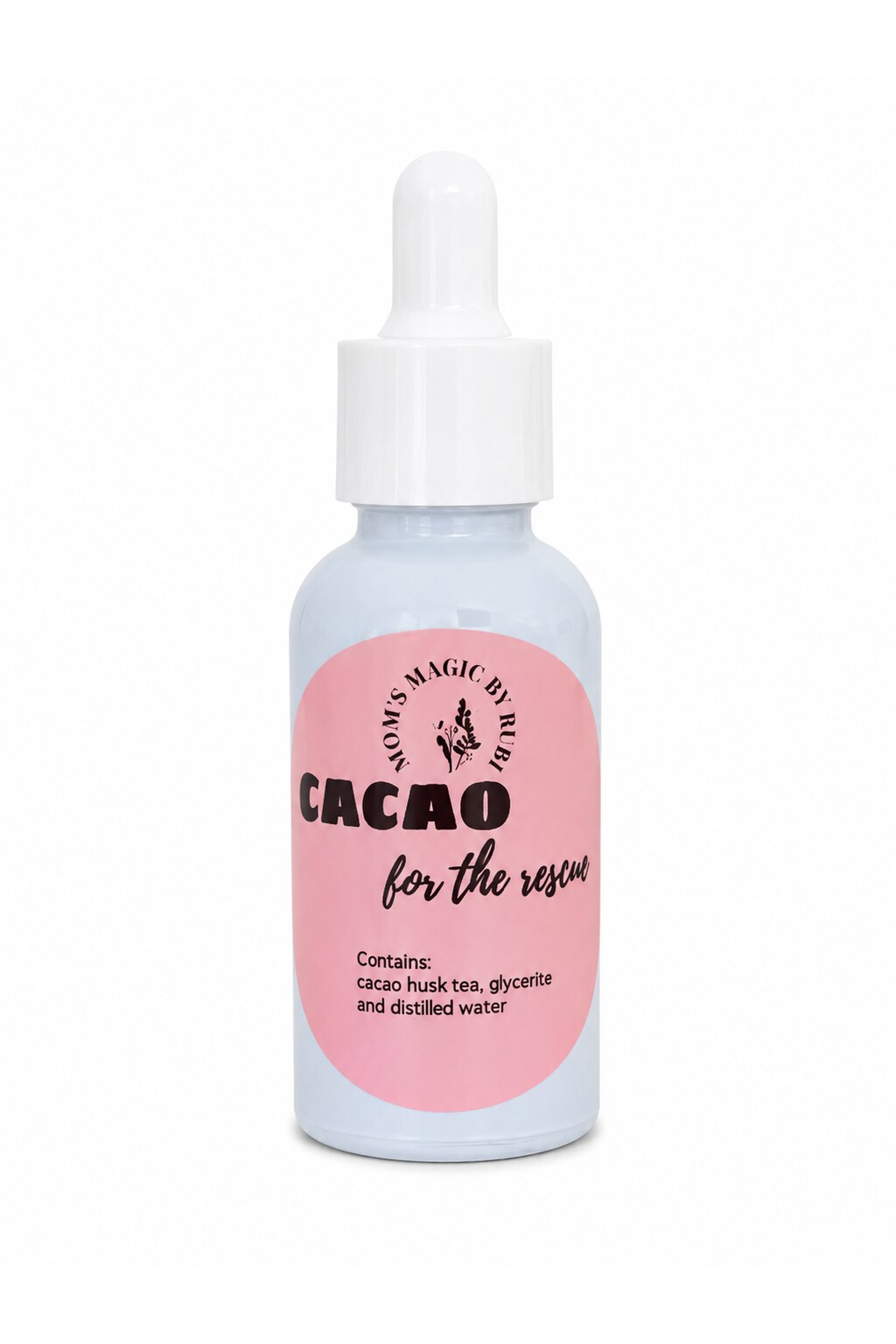 Cacao Rescue herbal comfort blend with ceremonial cacao by Mom's Magic by Rubi